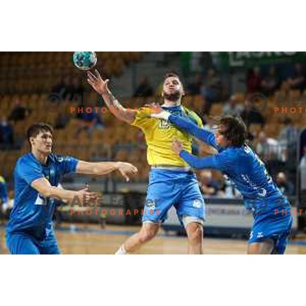 In action during 1.NLB leasing league handball match between Celje PL and Koper in Celje, Slovenia on September 24, 2021