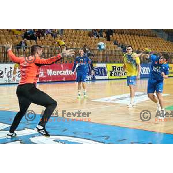Ziga Smolnik in action during 1.NLB leasing league handball match between Celje PL and Koper in Celje, Slovenia on September 24, 2021