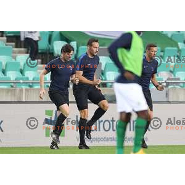 Referee Nejc Kajtazovic during Prva Liga Telemach football match between Olimpija and Kalcer Radomlje in Ljubljana, Slovenia on September 25, 2021