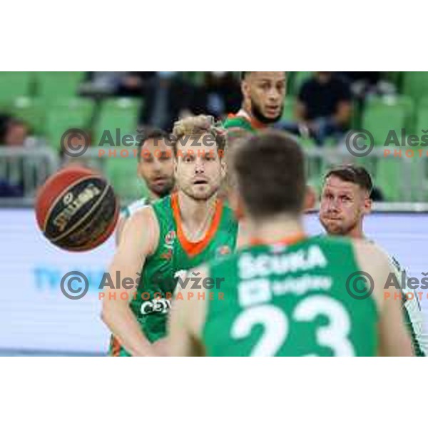 Of Cedevita Olimpija in action during ABA league regular season basketball match between Cedevita Olimpija and Krka in Stozice, Arena, Ljubljana, Slovenia on September 25, 2021