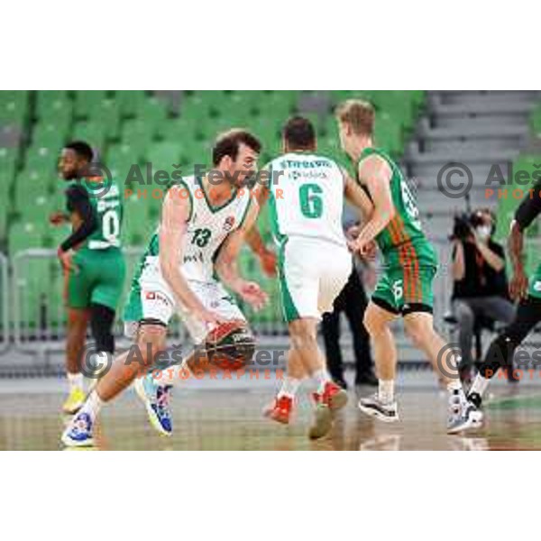Of Cedevita Olimpija in action during ABA league regular season basketball match between Cedevita Olimpija and Krka in Stozice, Arena, Ljubljana, Slovenia on September 25, 2021
