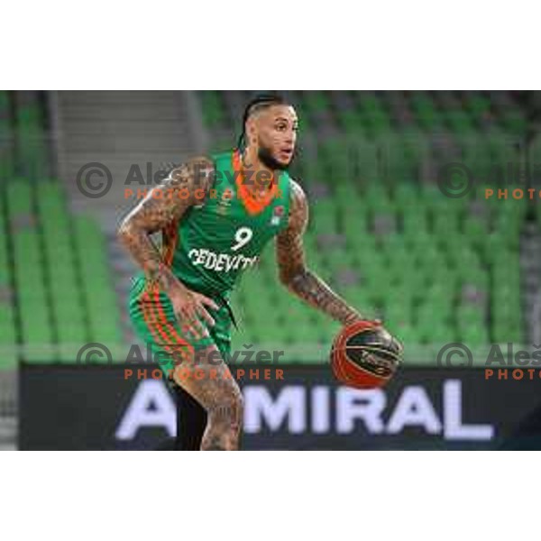 Of Cedevita Olimpija in action during ABA league regular season basketball match between Cedevita Olimpija and Krka in Stozice, Arena, Ljubljana, Slovenia on September 25, 2021