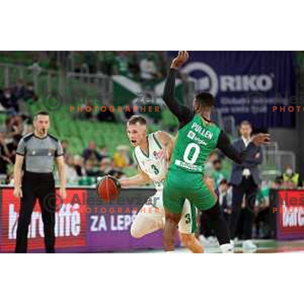 Of Cedevita Olimpija in action during ABA league regular season basketball match between Cedevita Olimpija and Krka in Stozice, Arena, Ljubljana, Slovenia on September 25, 2021