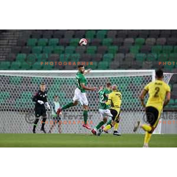 Of Olimpija in action during Prva Liga Telemach football match between Olimpija and Kalcer Radomlje in Ljubljana, Slovenia on September 25, 2021