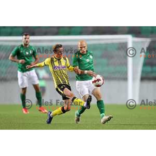 Of Olimpija in action during Prva Liga Telemach football match between Olimpija and Kalcer Radomlje in Ljubljana, Slovenia on September 25, 2021