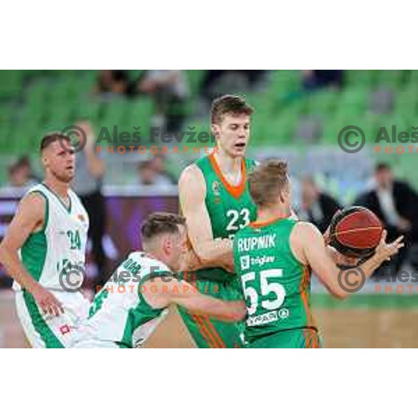 Of Cedevita Olimpija in action during ABA league regular season basketball match between Cedevita Olimpija and Krka in Stozice, Arena, Ljubljana, Slovenia on September 25, 2021