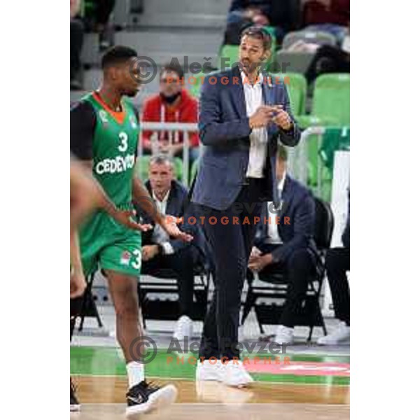 Jurica Golemac during ABA league regular season basketball match between Cedevita Olimpija and Krka in Stozice, Arena, Ljubljana, Slovenia on September 25, 2021