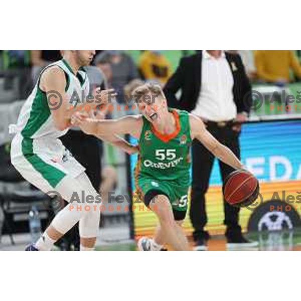 Of Cedevita Olimpija in action during ABA league regular season basketball match between Cedevita Olimpija and Krka in Stozice, Arena, Ljubljana, Slovenia on September 25, 2021