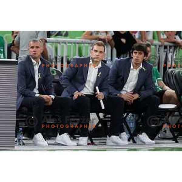 Of Cedevita Olimpija in action during ABA league regular season basketball match between Cedevita Olimpija and Krka in Stozice, Arena, Ljubljana, Slovenia on September 25, 2021