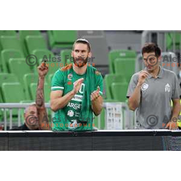 Of Cedevita Olimpija in action during ABA league regular season basketball match between Cedevita Olimpija and Krka in Stozice, Arena, Ljubljana, Slovenia on September 25, 2021