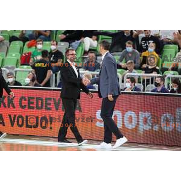 Jurica Golemac during ABA league regular season basketball match between Cedevita Olimpija and Krka in Stozice, Arena, Ljubljana, Slovenia on September 25, 2021
