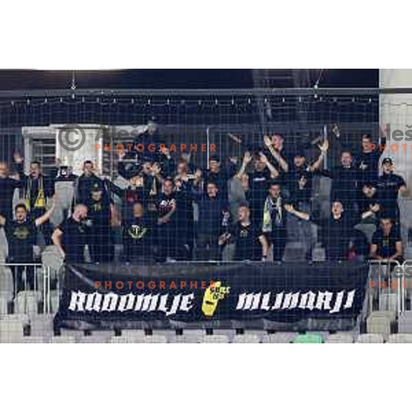 of Olimpija In action during Prva Liga Telemach football match between Olimpija and Kalcer Radomlje in Ljubljana, Slovenia on September 25, 2021