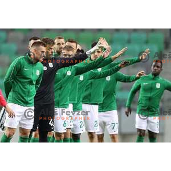 Timi Max Elsnik in action during Prva Liga Telemach football match between Olimpija and Kalcer Radomlje in Ljubljana, Slovenia on September 25, 2021