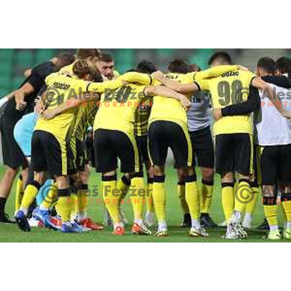 of Olimpija In action during Prva Liga Telemach football match between Olimpija and Kalcer Radomlje in Ljubljana, Slovenia on September 25, 2021