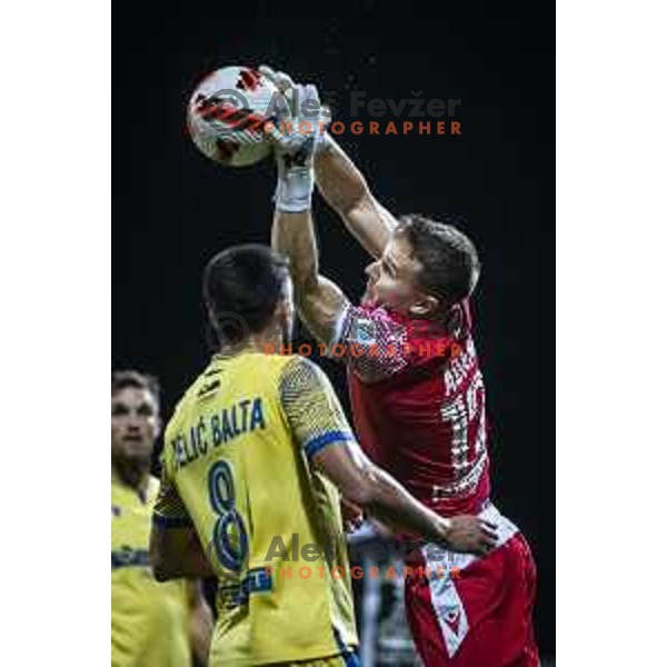 in action during Prva liga Telemach football match between Mura and Koper in Fazanerija, Murska Sobota, Slovenia on September 26, 2021