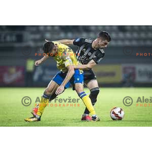 in action during Prva liga Telemach football match between Mura and Koper in Fazanerija, Murska Sobota, Slovenia on September 26, 2021