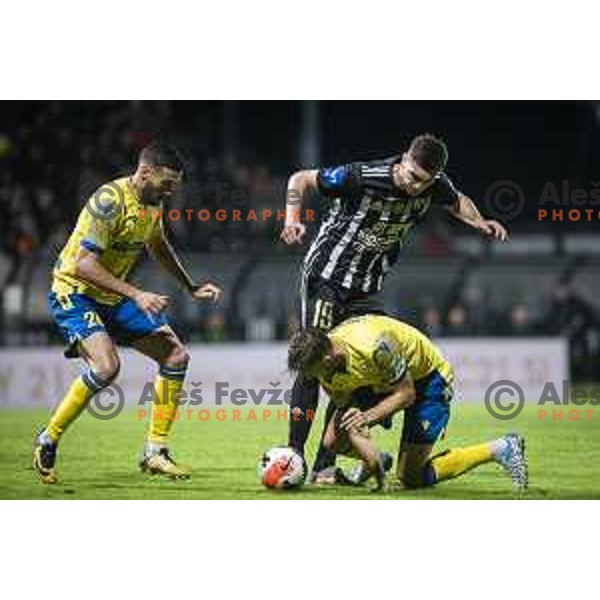 in action during Prva liga Telemach football match between Mura and Koper in Fazanerija, Murska Sobota, Slovenia on September 26, 2021