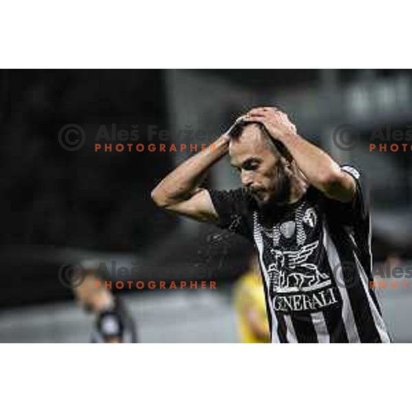 Ziga Kous in action during Prva liga Telemach football match between Mura and Koper in Fazanerija, Murska Sobota, Slovenia on September 26, 2021
