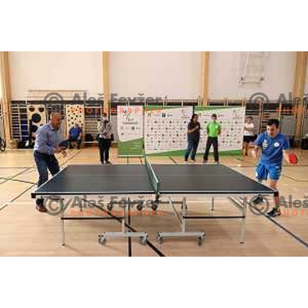 Luka Trtnik at Day of Paralympic sports in Menges Sports Hall, Slovenia on September 27, 2021