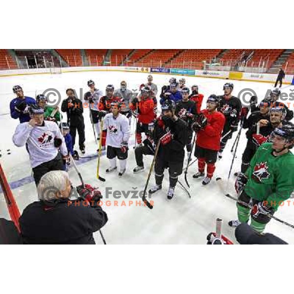 Canada team on practice before start of IIHF World champinship 2008 in Metro Centre, Halifax, Nova Scotia, Canada 1st of May 2008. Photo by Ales Fevzer 