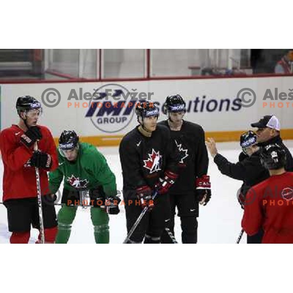 Canada team on practice before start of IIHF World champinship 2008 in Metro Centre, Halifax, Nova Scotia, Canada 1st of May 2008. Photo by Ales Fevzer 