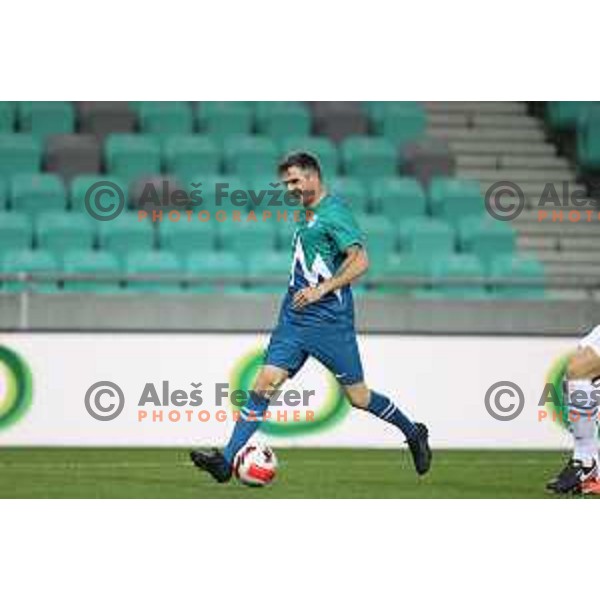 Peter Kauzer in action during Fundacija Miroslava Cerarja and OKS Charity football match in Arena Stozice, Ljubljana, Slovenia on October 1, 2021