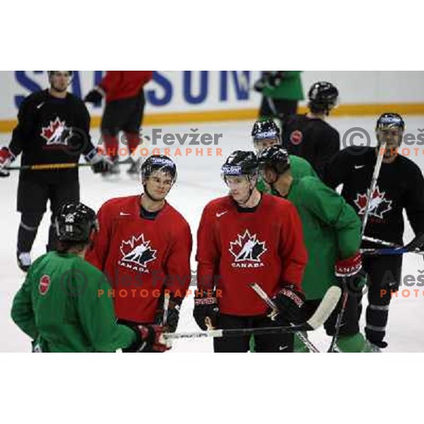 Canada team on practice before start of IIHF World champinship 2008 in Metro Centre, Halifax, Nova Scotia, Canada 1st of May 2008. Photo by Ales Fevzer 