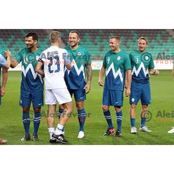 Jure Kosir during Fundacija Miroslava Cerarja and OKS Charity football match in Arena Stozice, Ljubljana, Slovenia on October 1, 2021