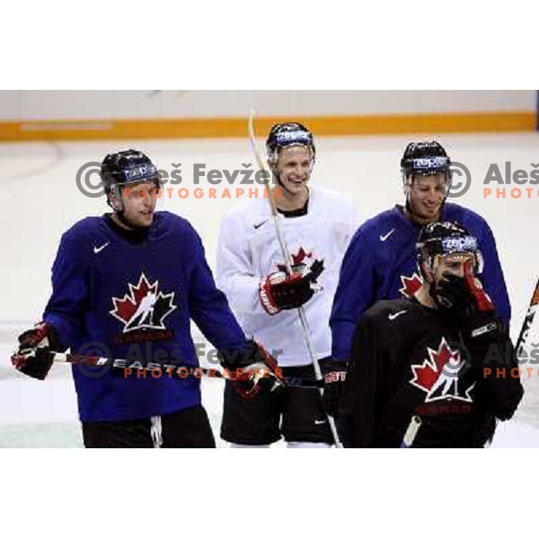 Canada team on practice before start of IIHF World champinship 2008 in Metro Centre, Halifax, Nova Scotia, Canada 1st of May 2008. Photo by Ales Fevzer 