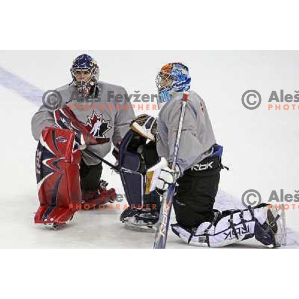 Canada team on practice before start of IIHF World champinship 2008 in Metro Centre, Halifax, Nova Scotia, Canada 1st of May 2008. Photo by Ales Fevzer 
