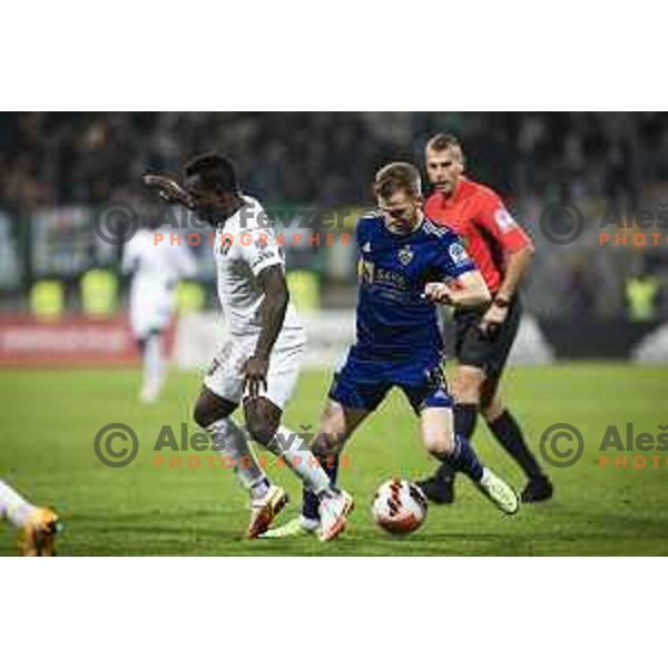 Rudi Vancas Pozeg in action during Prva liga Telemach football match between Maribor and Olimpija in Ljudski vrt, Maribor, Slovenia on October 2, 2021