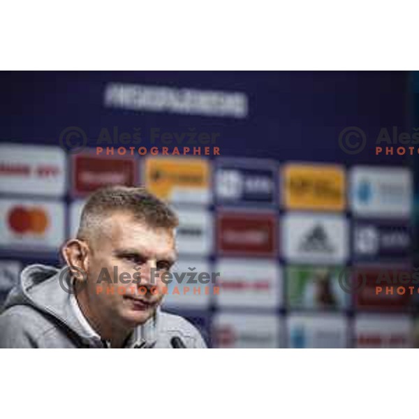 Radovan Karanovic, temporary head coach of Maribor at the press conference after Prva liga Telemach football match between Maribor and Olimpija in Ljudski vrt, Maribor, Slovenia on October 2, 2021