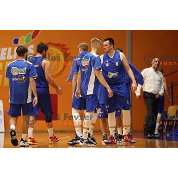 in action during Nova KBM league basketball match between Helios Suns and Hopsi Polzela in Domzale, Slovenia on October 2, 2021