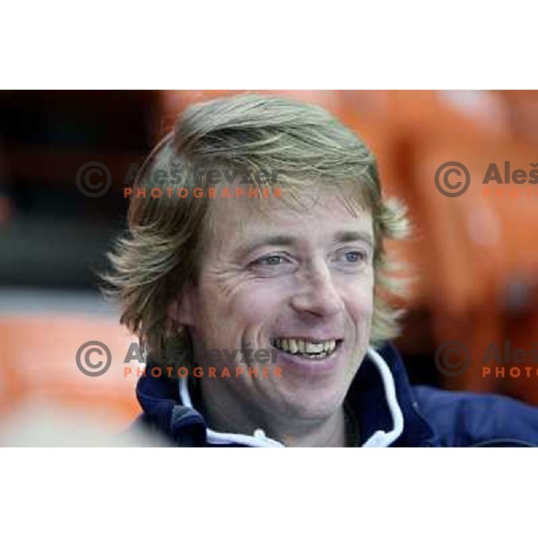 Andrej Brodnik, member of staff of Slovenia ice-hockey team during practice before start of IIHF World championship 2008 in Metro Centre, Halifax, Nova Scotia, Canada 1st of May 2008. Photo by Ales Fevzer 