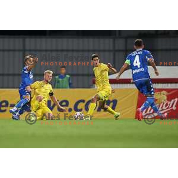 In action during UEFA Youth league football match between Domzale (SLO) and Empoli (ITA) in Domzale, Slovenia on September 29, 2021