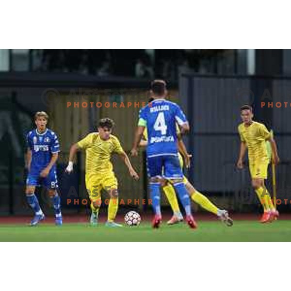 In action during UEFA Youth league football match between Domzale (SLO) and Empoli (ITA) in Domzale, Slovenia on September 29, 2021
