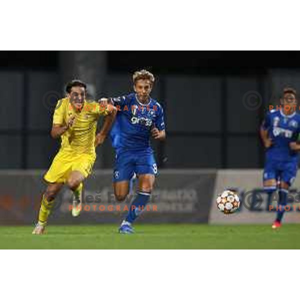 In action during UEFA Youth league football match between Domzale (SLO) and Empoli (ITA) in Domzale, Slovenia on September 29, 2021