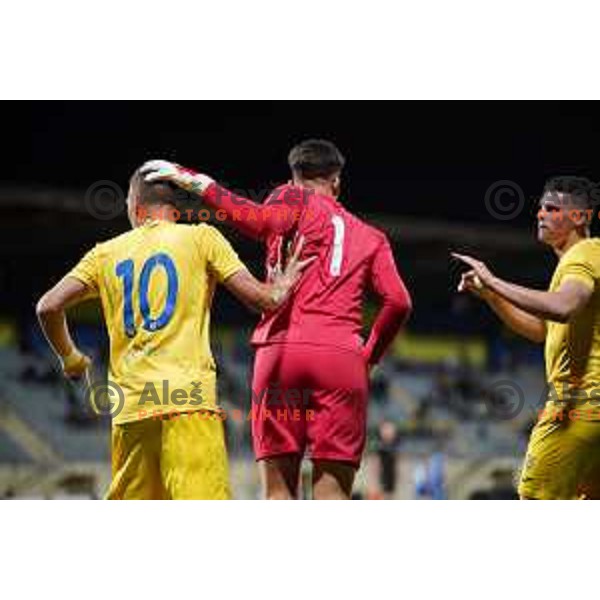 In action during UEFA Youth league football match between Domzale (SLO) and Empoli (ITA) in Domzale, Slovenia on September 29, 2021