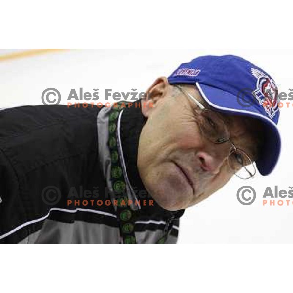 Head coach of Slovenia ice-hockey team Mats Waltin during practice before start of IIHF World championship 2008 in Metro Centre, Halifax, Nova Scotia, Canada 1st of May 2008. Photo by Ales Fevzer 