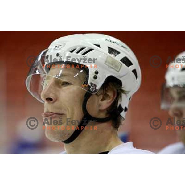 Egon Muric of Slovenia ice-hockey team during practice before start of IIHF World championship 2008 in Metro Centre, Halifax, Nova Scotia, Canada 1st of May 2008. Photo by Ales Fevzer 