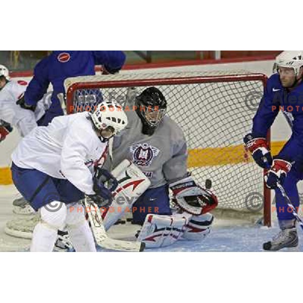 Gaber Glavic of Slovenia ice-hockey team during practice before start of IIHF World championship 2008 in Metro Centre, Halifax, Nova Scotia, Canada 1st of May 2008. Photo by Ales Fevzer 
