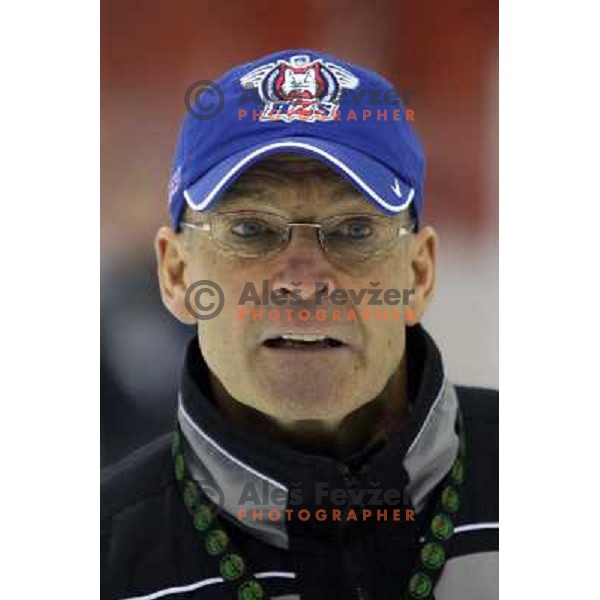 Mats Waltin of Slovenia ice-hockey team during practice before start of IIHF World championship 2008 in Metro Centre, Halifax, Nova Scotia, Canada 1st of May 2008. Photo by Ales Fevzer 
