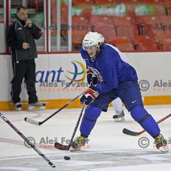 Gregor Poloncic of Slovenia ice-hockey team during practice before start of IIHF World championship 2008 in Metro Centre, Halifax, Nova Scotia, Canada 1st of May 2008. Photo by Ales Fevzer 