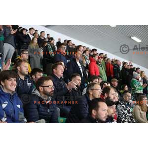 of SZ Olimpija in action during IceHL match between SZ Olimpija and Red Bulls Salzburg in Ljubljana, Slovenia on October 10, 2021