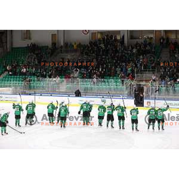 of SZ Olimpija in action during IceHL match between SZ Olimpija and Red Bulls Salzburg in Ljubljana, Slovenia on October 10, 2021