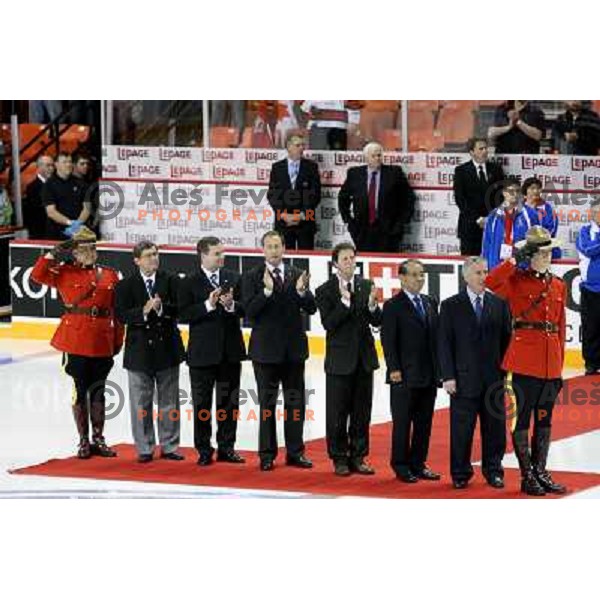 Opening ceremony at IIHF World championship 2008 preliminary round group B, played in Halifax, Nova Scotia, Canada May 2nd 2008. Photo by Ales Fevzer 
