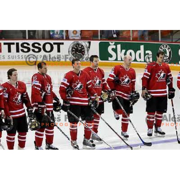 Team Canada at IIHF World championship 2008 preliminary round group B, played in Halifax, Nova Scotia, Canada May 2nd 2008. Canada won over Slovenia 5:1. Photo by Ales Fevzer 