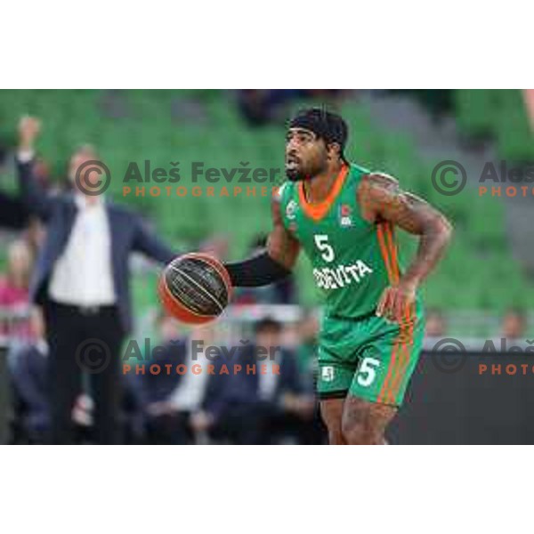 Marcus Keene of Cedevita Olimpija in action during ABA league regular season basketball match between Cedevita Olimpija and FMP in Stozice, Arena, Ljubljana, Slovenia on October 11, 2021 