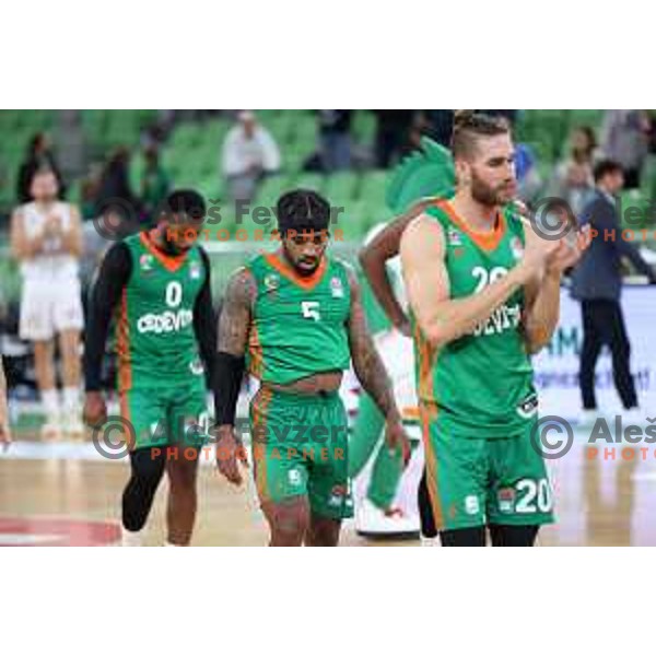 Marcus Keene of Cedevita Olimpija in action during ABA league regular season basketball match between Cedevita Olimpija and FMP in Stozice, Arena, Ljubljana, Slovenia on October 11, 2021 