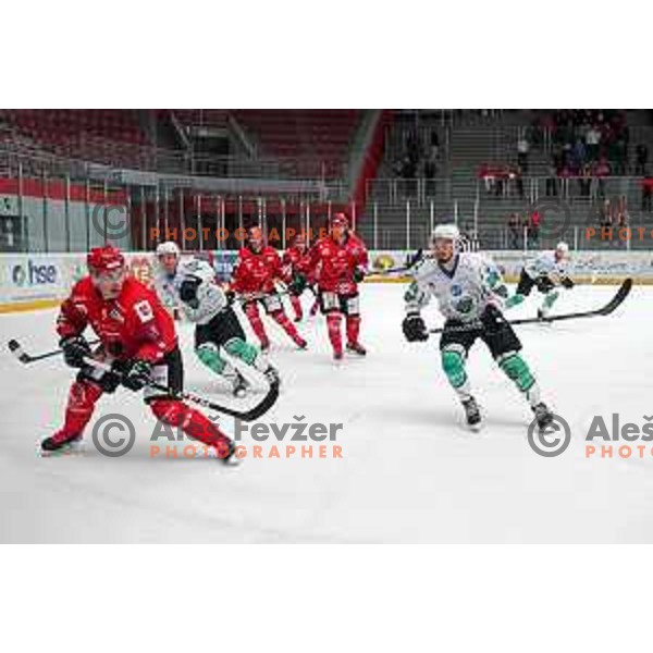 Slovenian National league ice-hockey match between HDD Sij Acroni Jesenice and SZ Olimpija at Jesenice, Slovenia on October 12, 2021